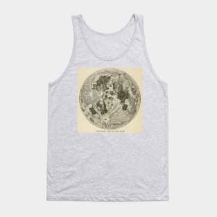 TELESCOPIC VIEW OF THE MOON - Vintage Illustration Tank Top